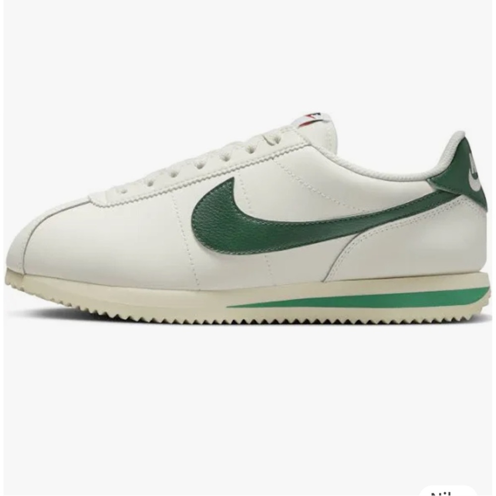 Brand New Nike Cortez Green & White Shoe